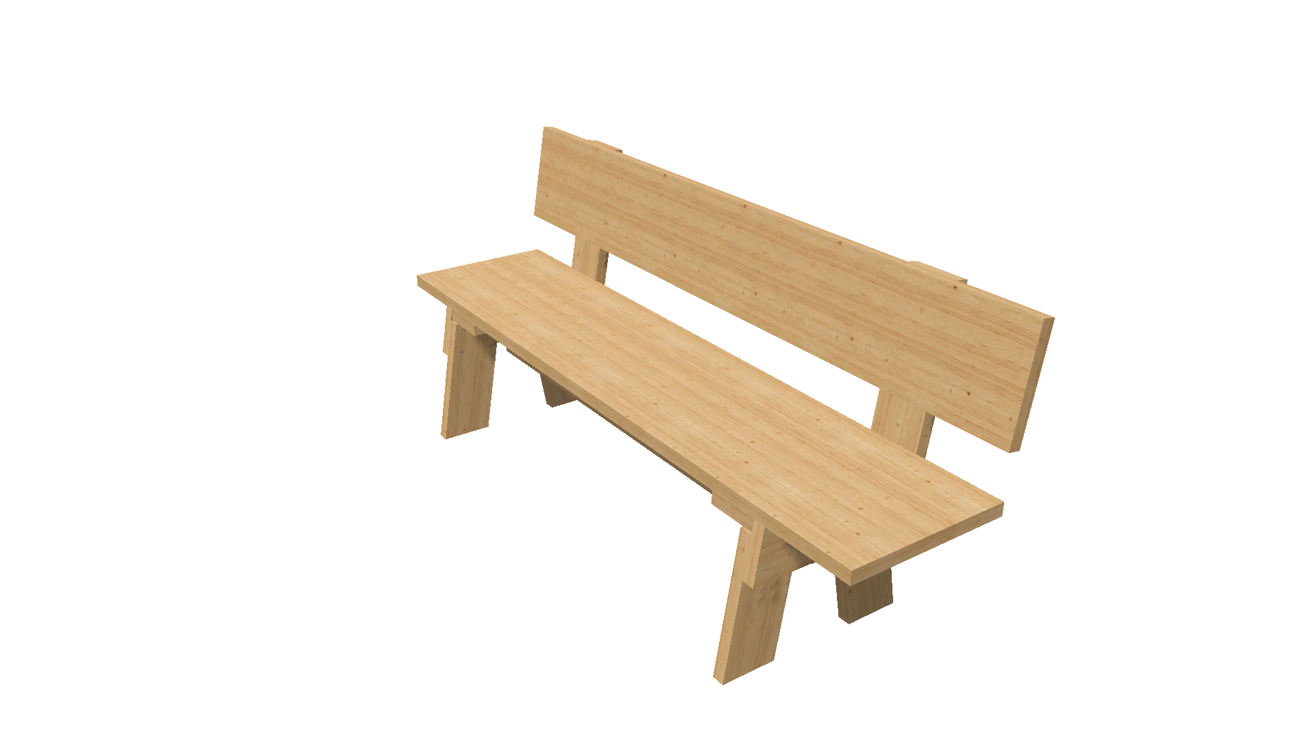 Brokke Benk Med Rygg 36×1485 (1)