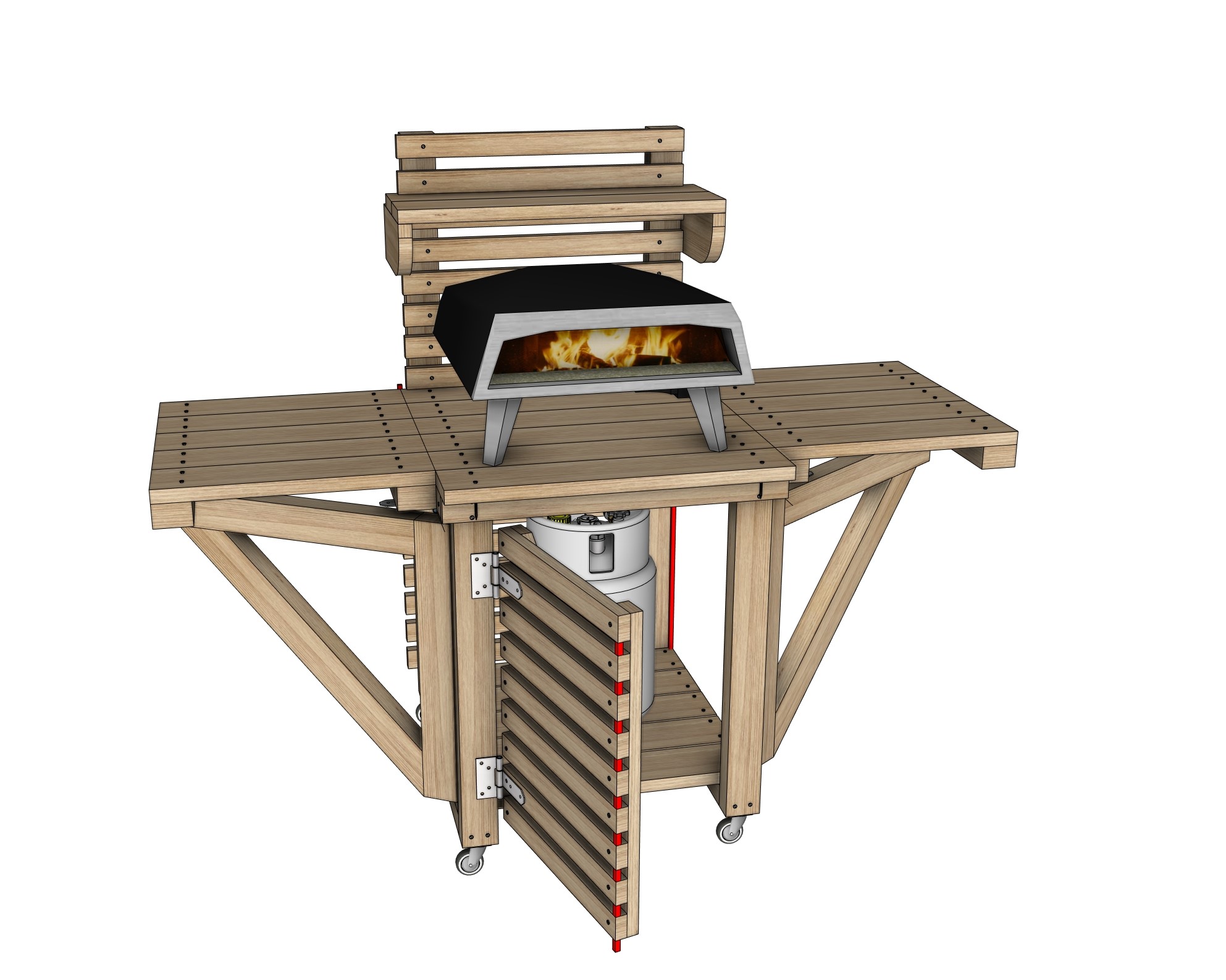 Pizzaovnsbord med 21×95 bord0 (0)
